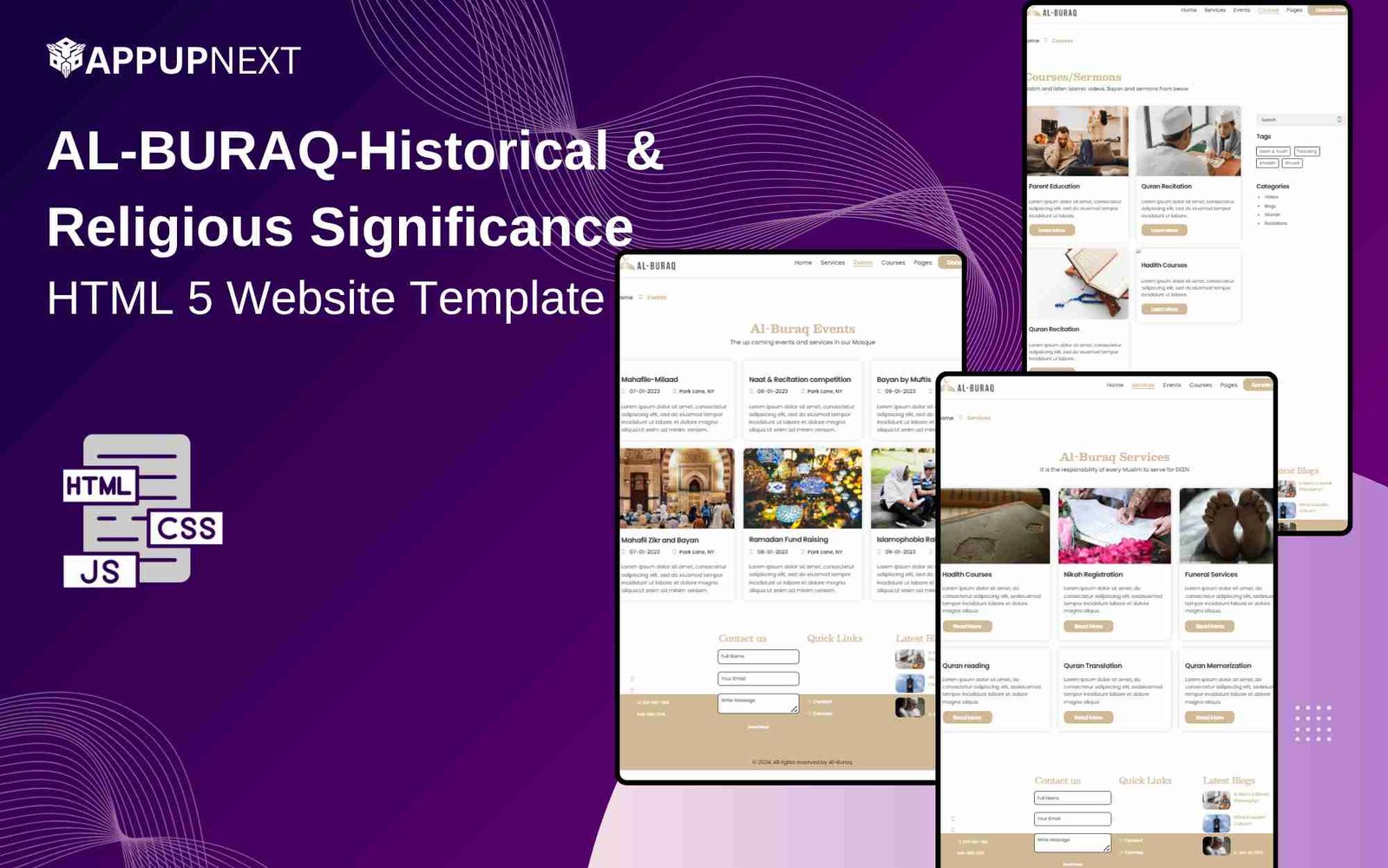 AL-BURAQ-Historical &  Religious Significance - HTML 5 Website Template