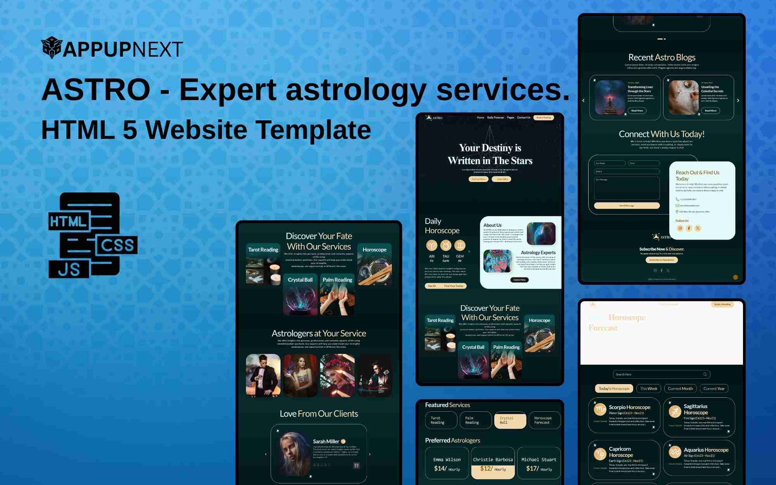 ASTRO - Expert astrology services. - HTML 5 Website Template