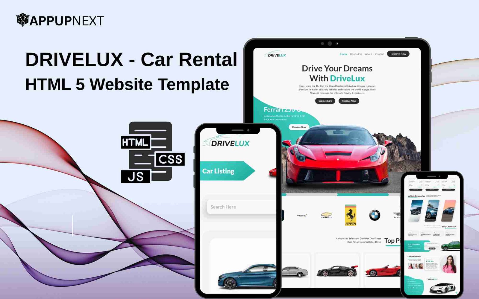 DRIVELUX - Car Rental - HTML 5 Website Template