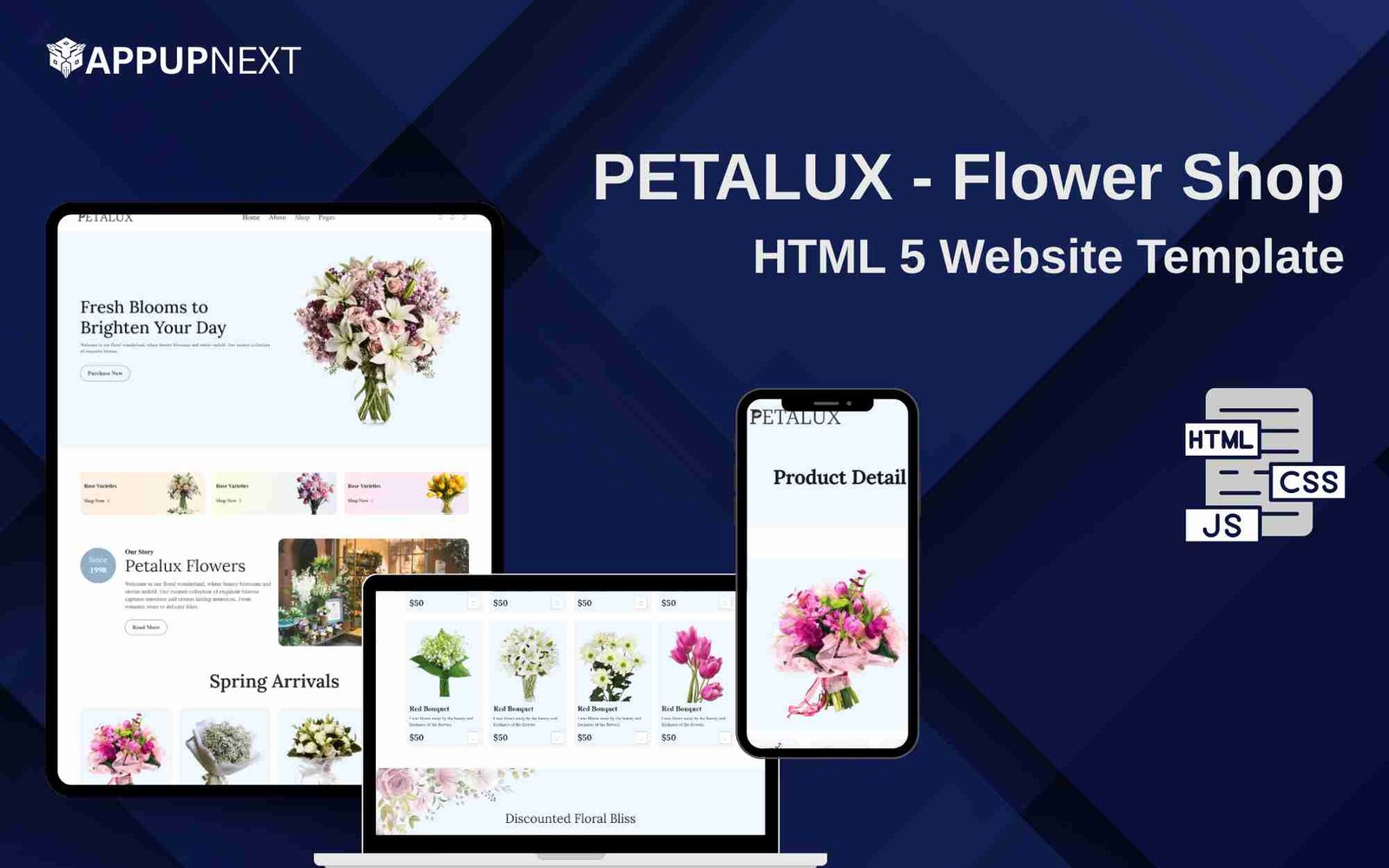PETALUX - Flower Shop - HTML 5 Website Template