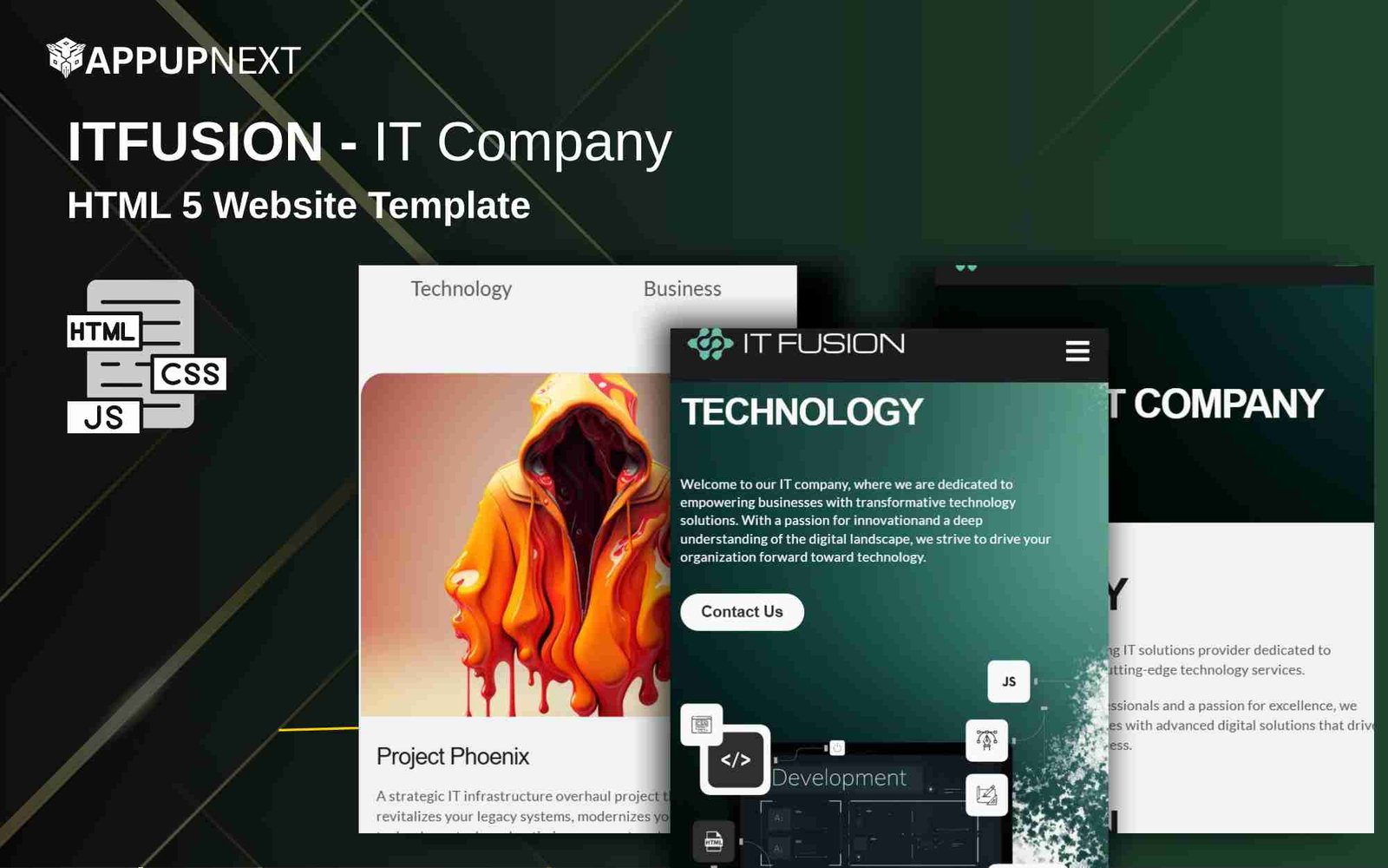 ITFUSION - IT Company - HTML 5 Website Template
