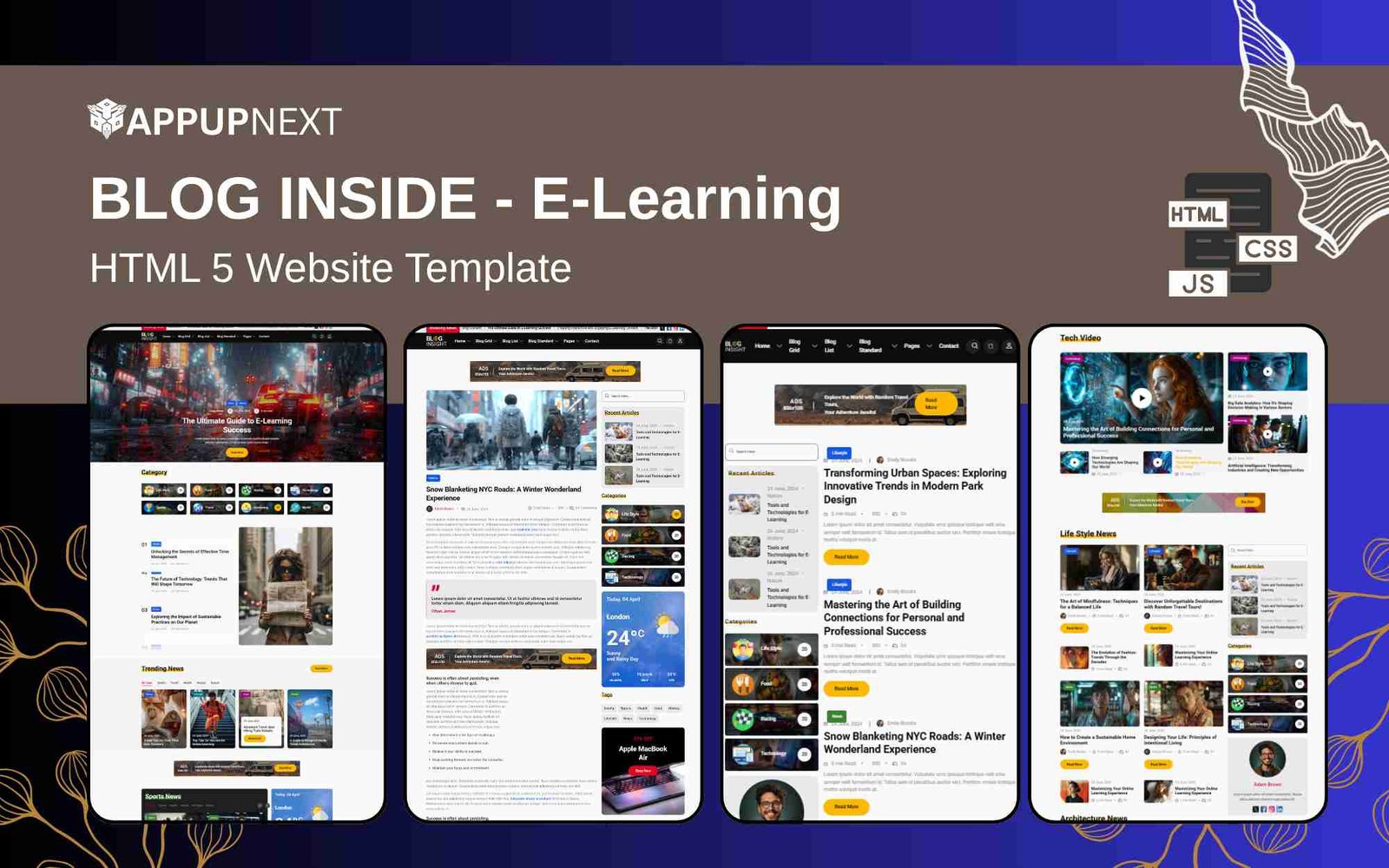 BLOG INSIDE - E-Learning - HTML 5 Website Template - v1