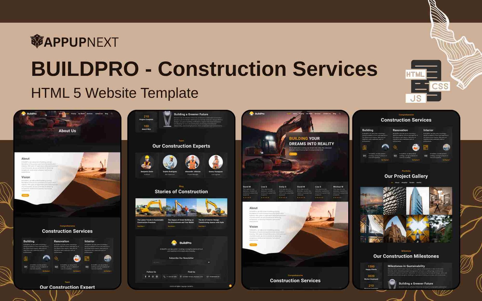 BUILDPRO - Construction Services - HTML 5 Website Template