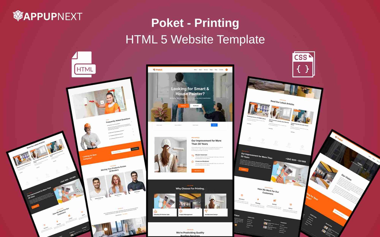 Poket - Printing - HTML 5 Website Template