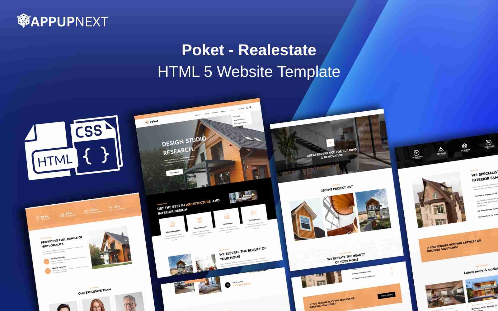 Poket - Realestate - HTML 5 Website Template