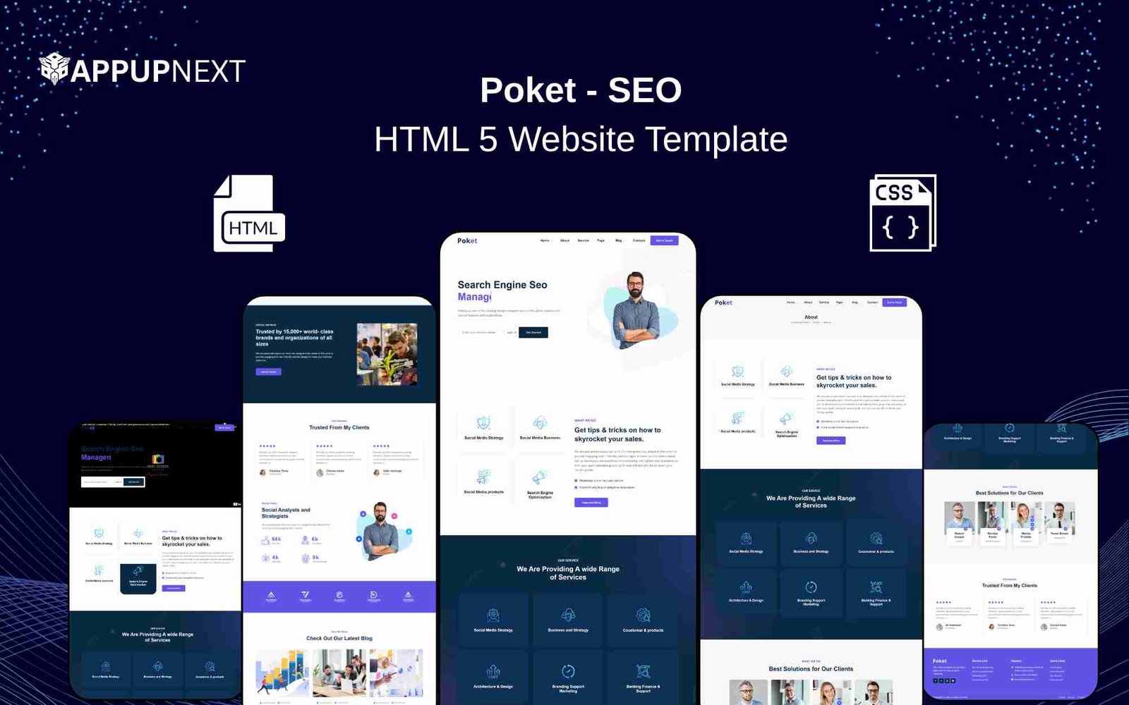 Poket - SEO - HTML 5 Website Template