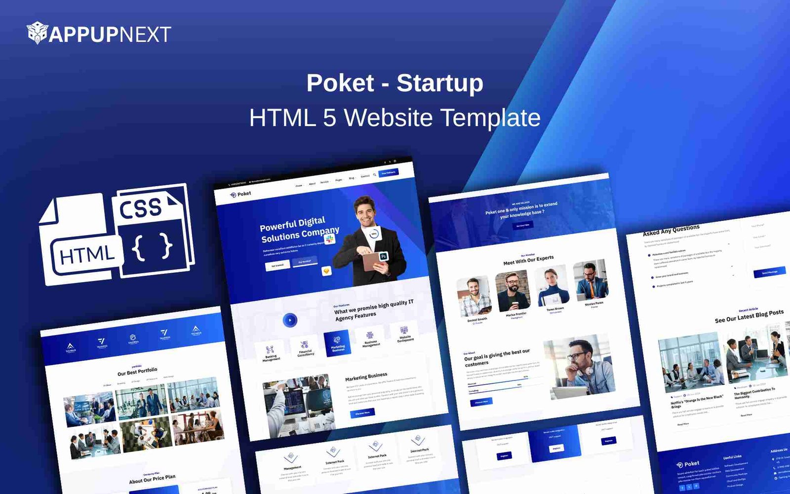 Poket - Startup - HTML 5 Website Template