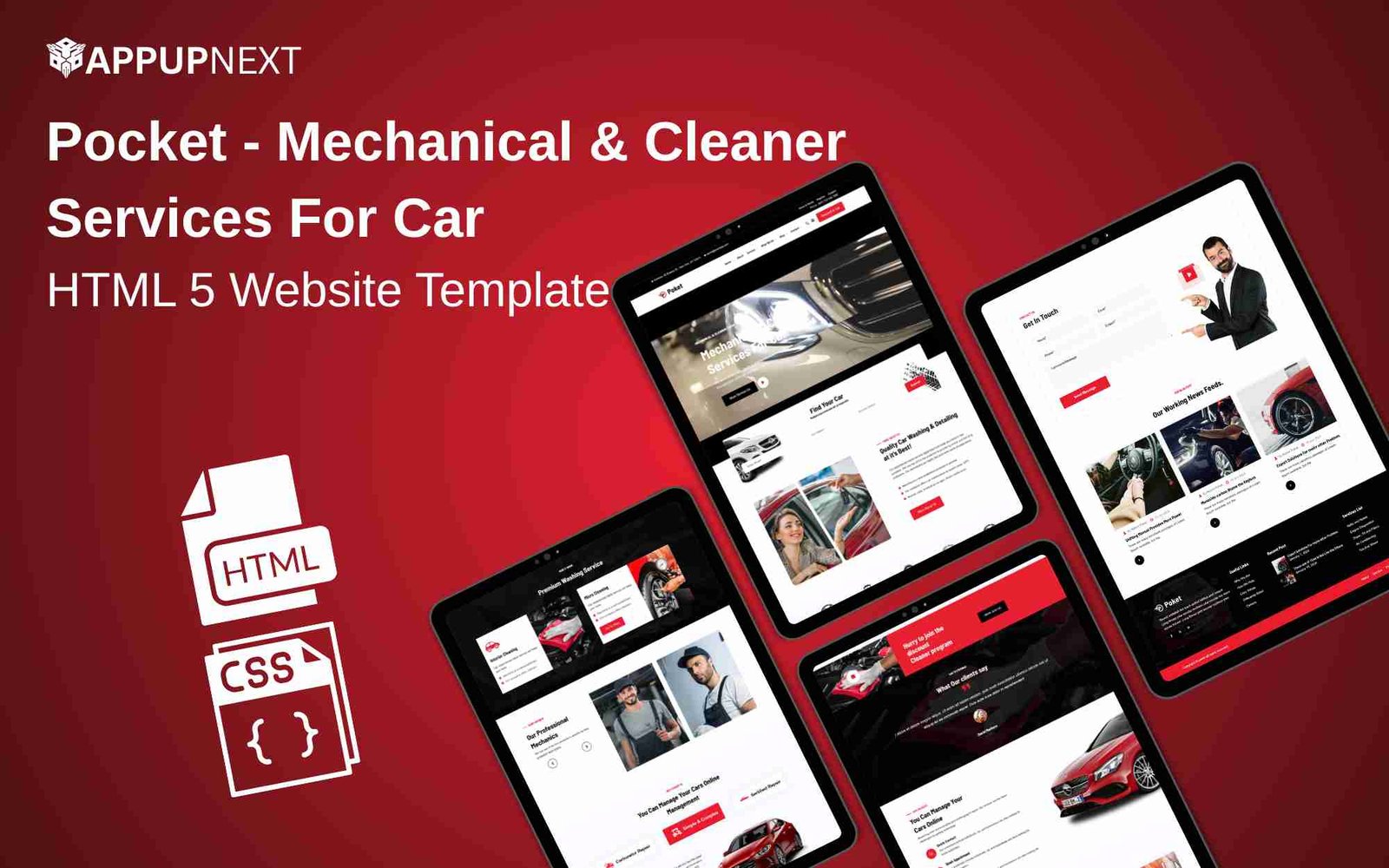 Poket - Mechanical & Cleaner - Services For Car - HTML 5 Website Template - v3