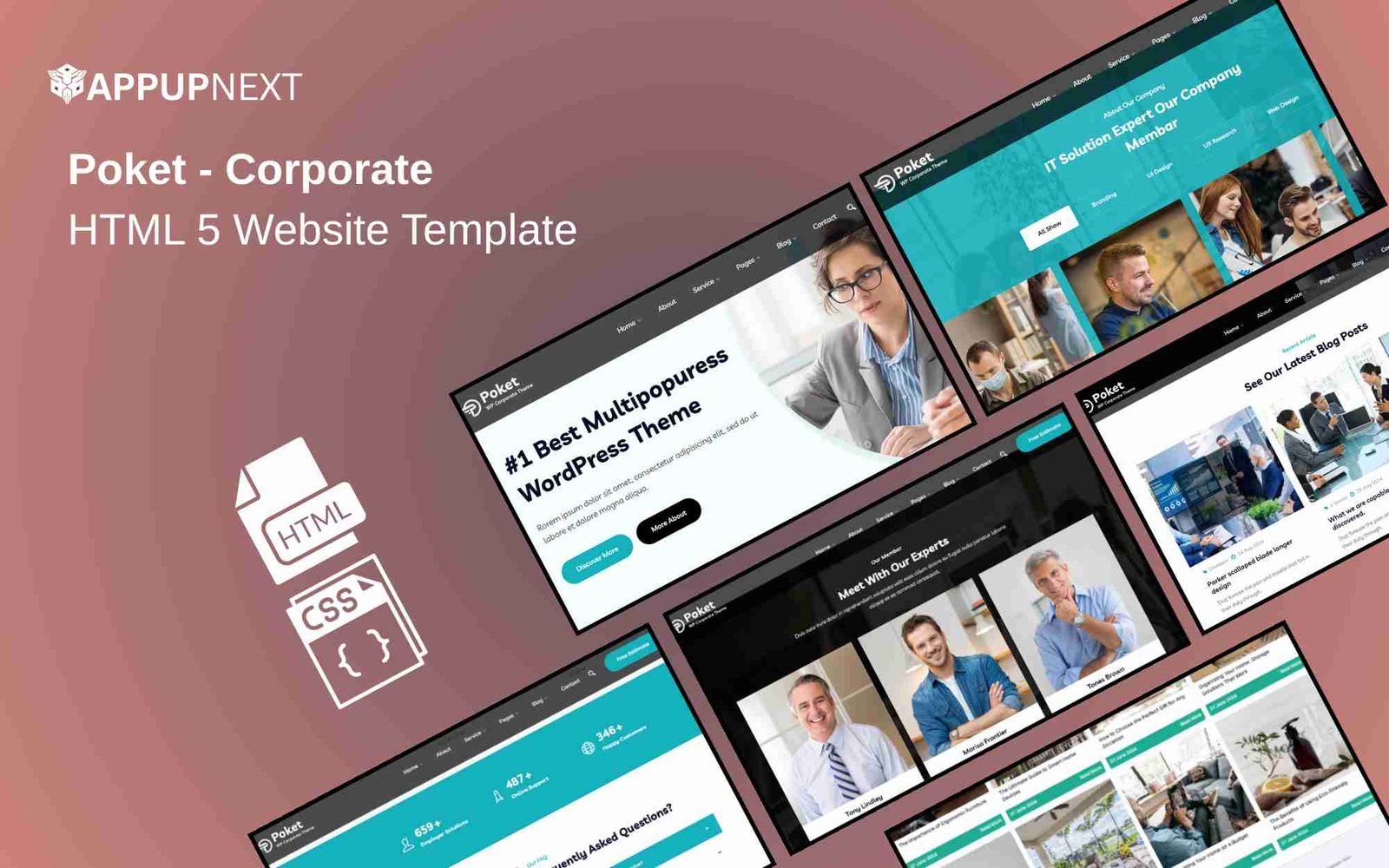 Poket - Corporate - HTML 5 Website Template - v1