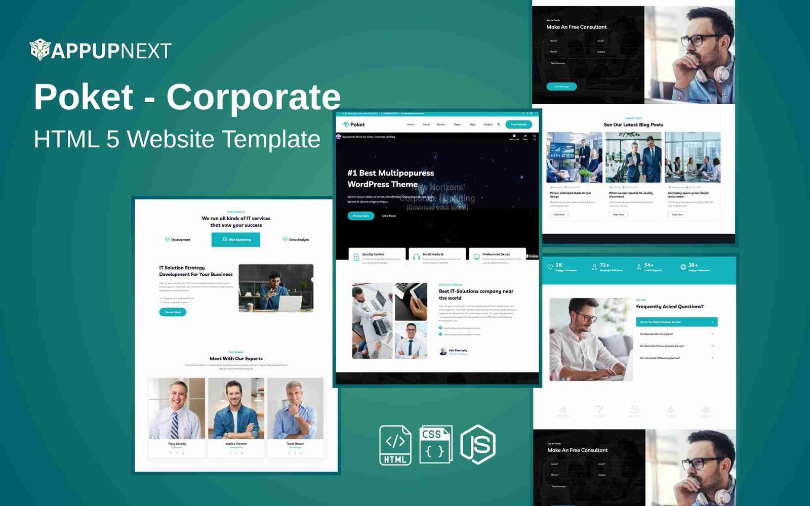 Poket - Corporate - HTML 5 Website Template - v4