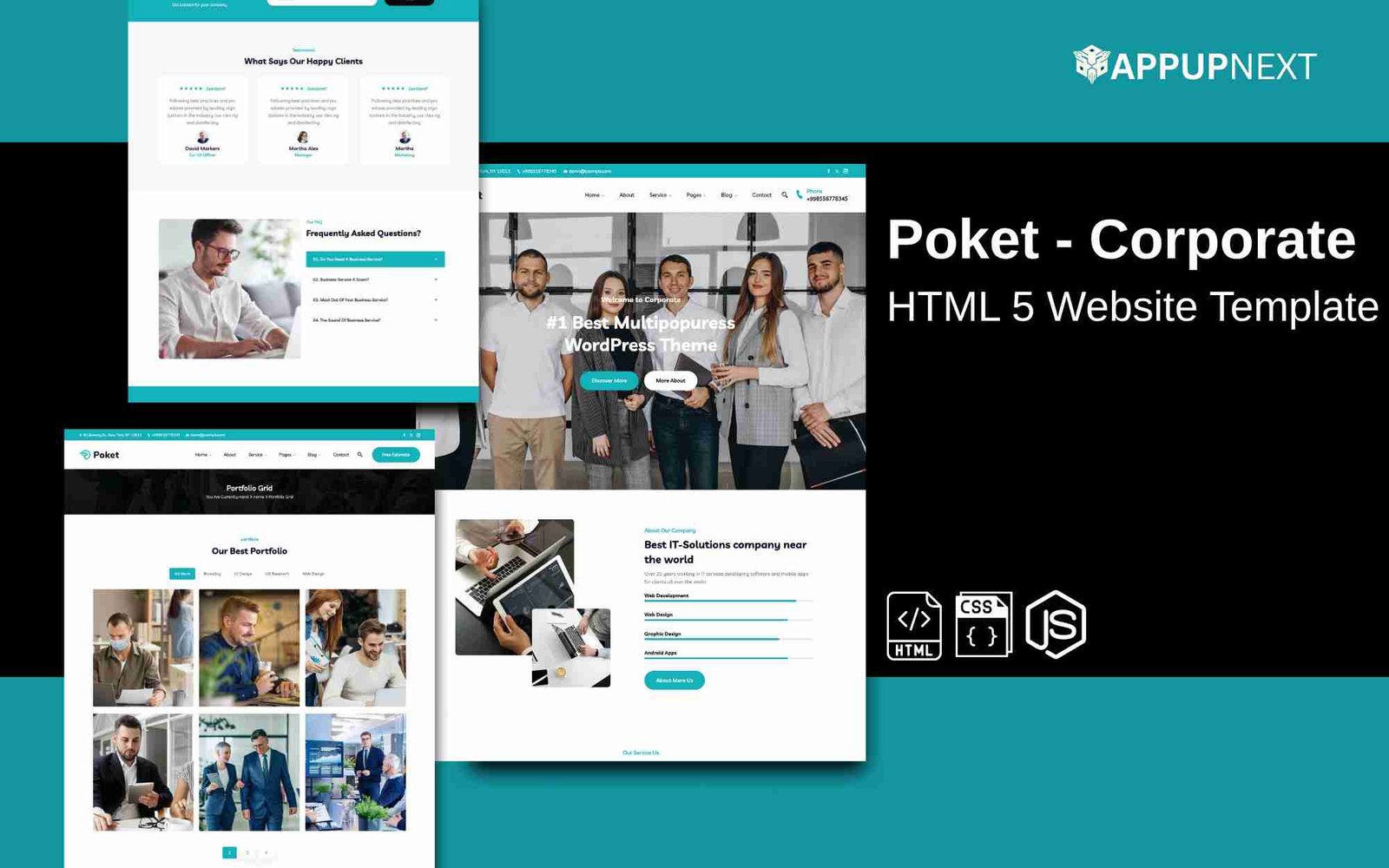 Poket - Corporate - HTML 5 Website Template - v7
