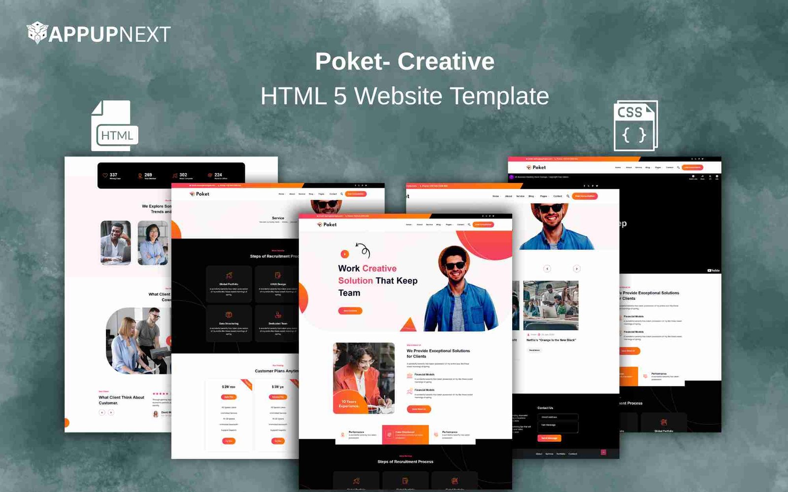 Poket- Creative - HTML 5 Website Template - v1