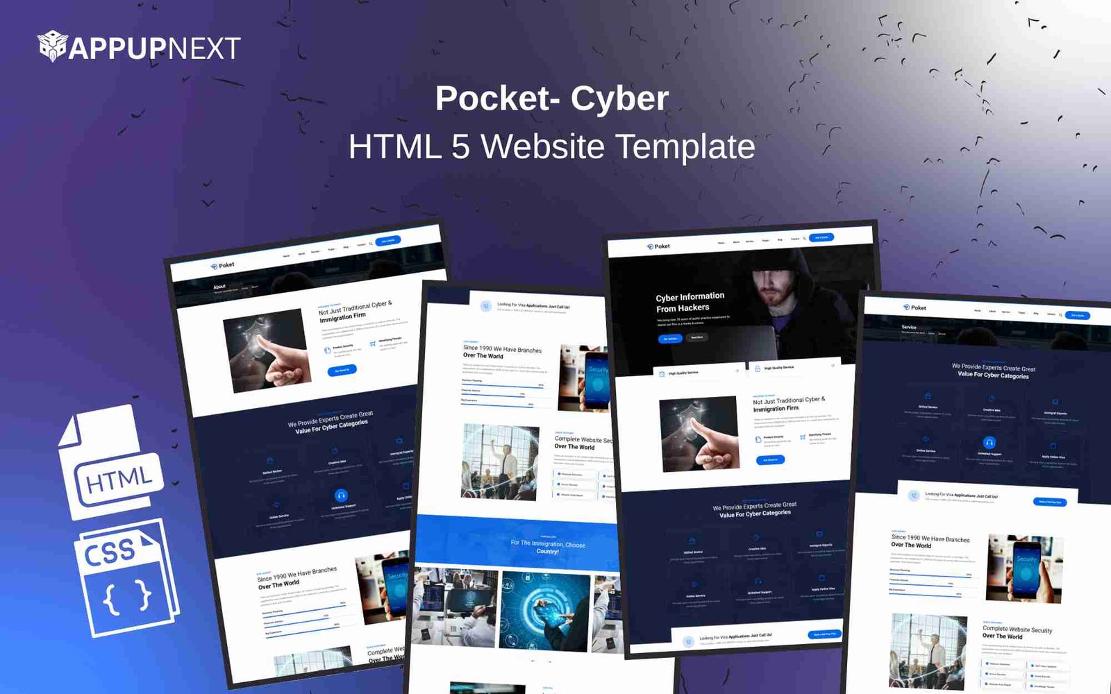 Poket- Cyber - HTML 5 Website Template - v1