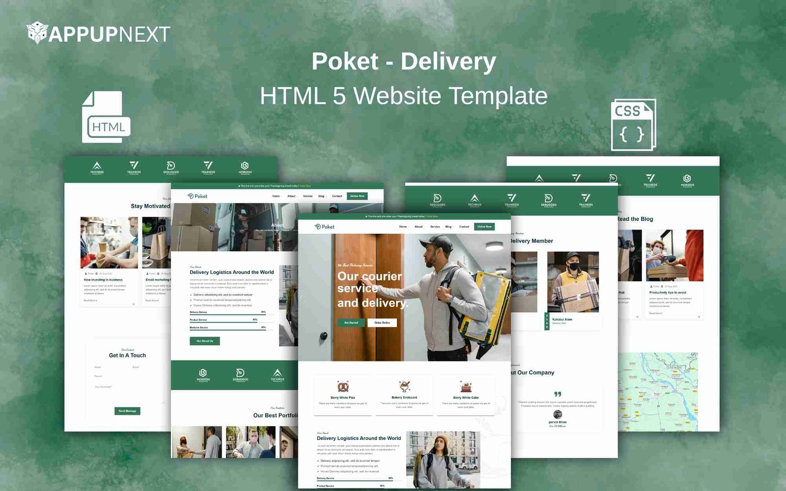 Poket - Delivery - HTML 5 Website Template - v1