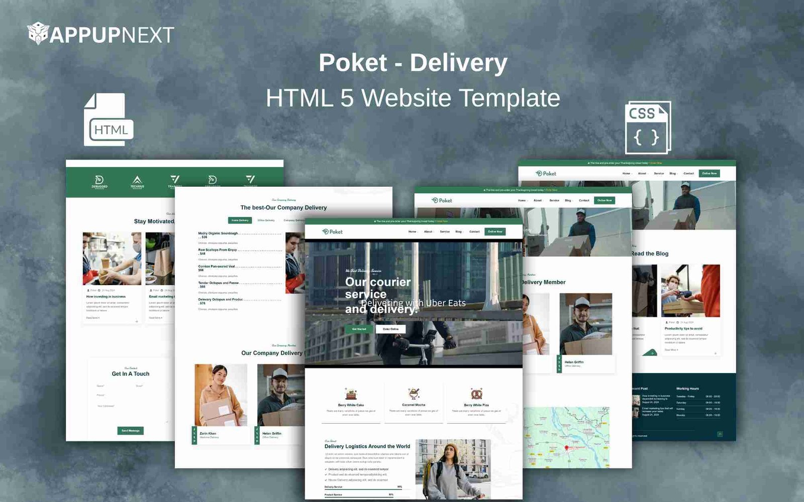Poket - Delivery - HTML 5 Website Template - v2