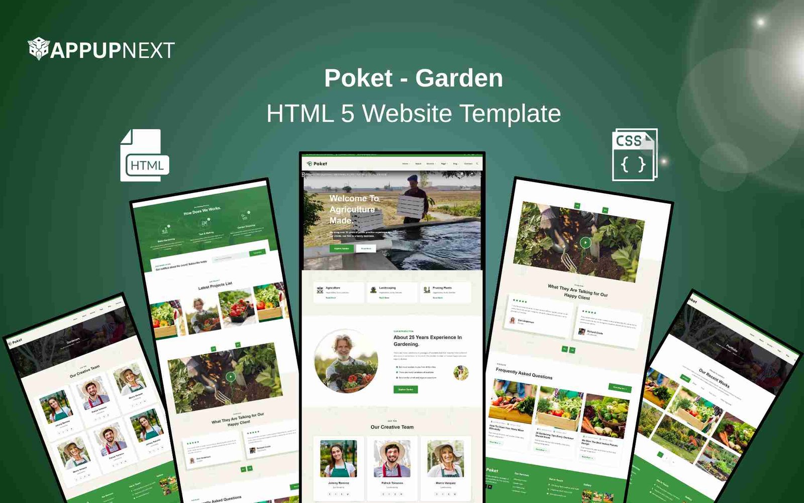 Poket - Garden - HTML 5 Website Template - v2