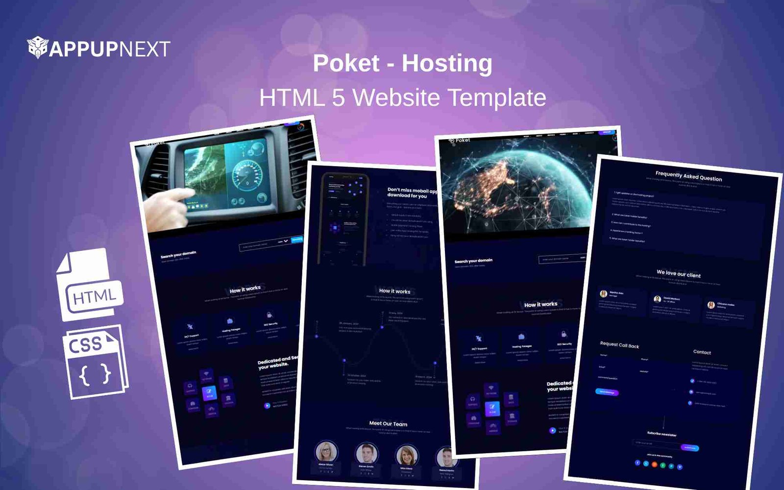 Poket - Hosting - HTML 5 Website Template - v1