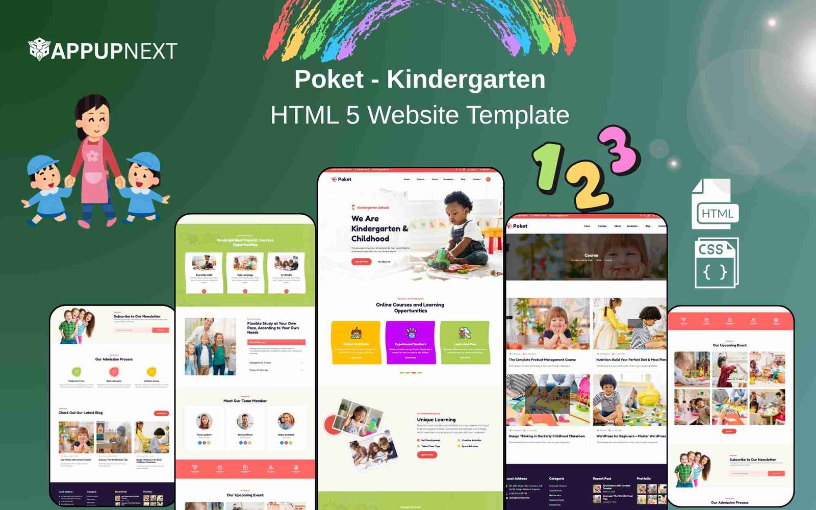 Poket - Kindergarten - HTML 5 Website Template - v1