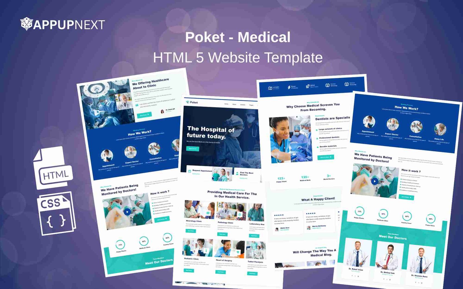 Poket - Medical - HTML 5 Website Template - v1