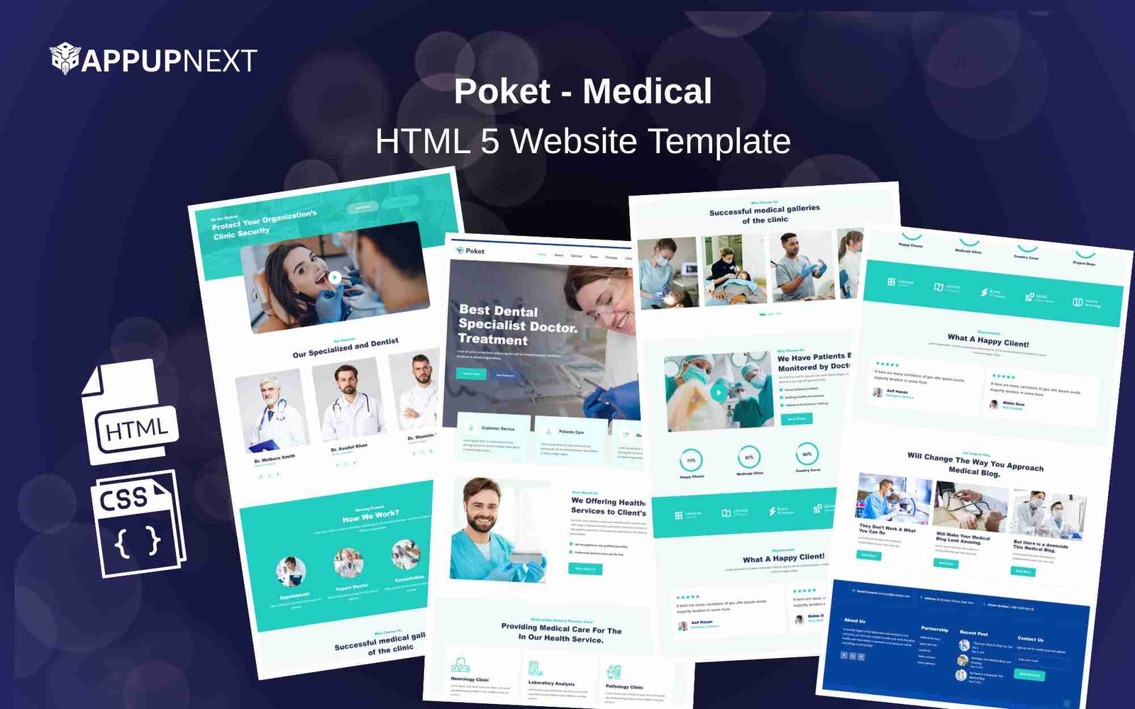 Poket - Medical - HTML 5 Website Template - v3