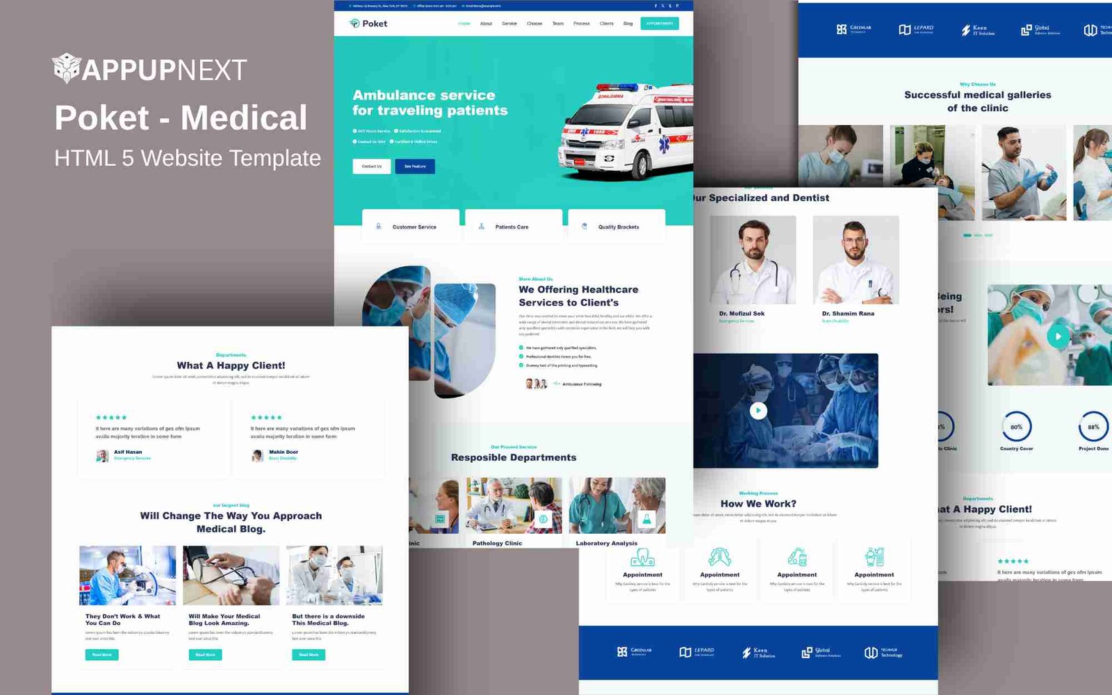 Poket - Medical - HTML 5 Website Template - v4
