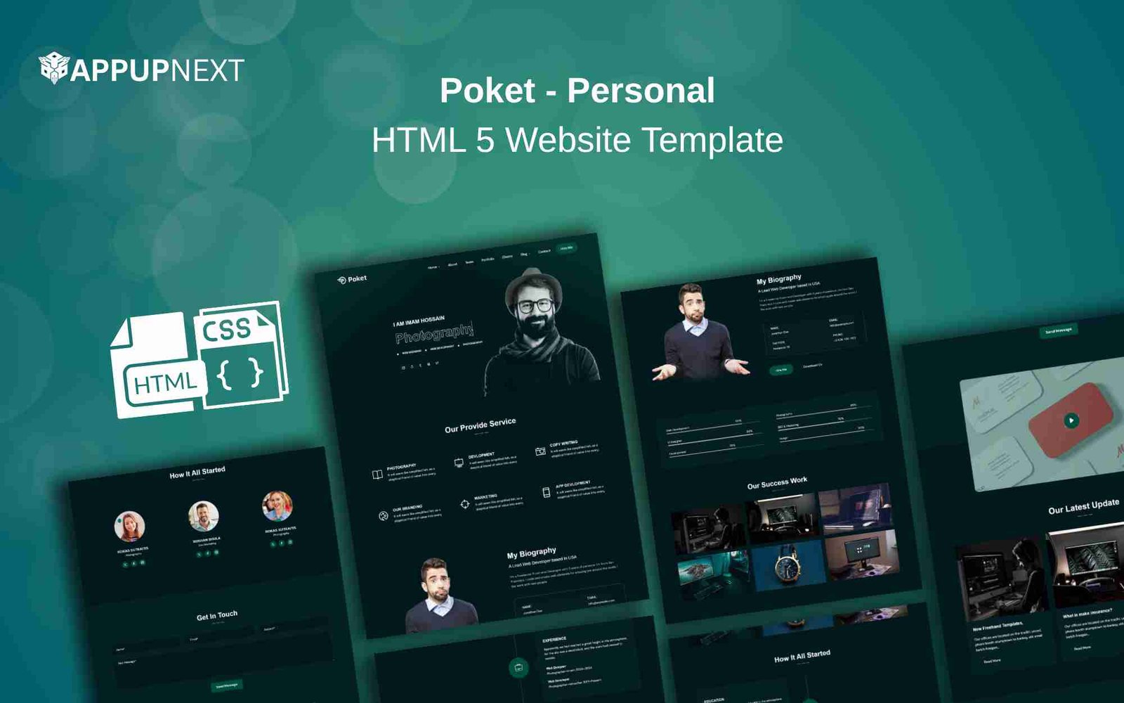 Poket - Personal - HTML 5 Website Template - v1