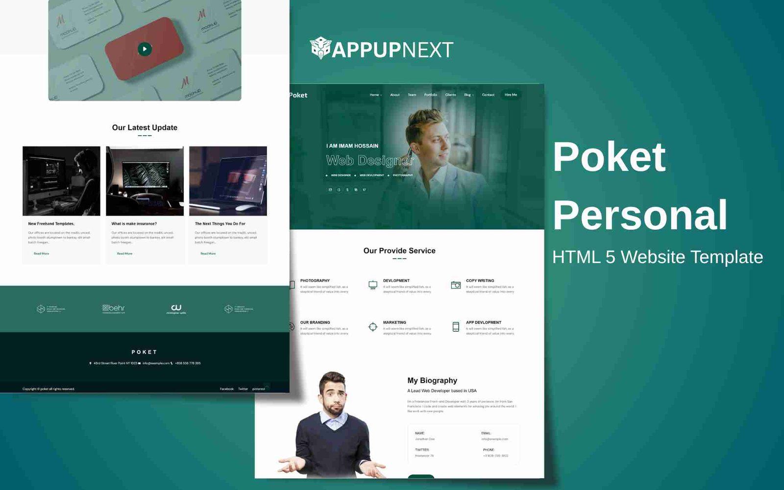 Poket - Personal - HTML 5 Website Template - v2