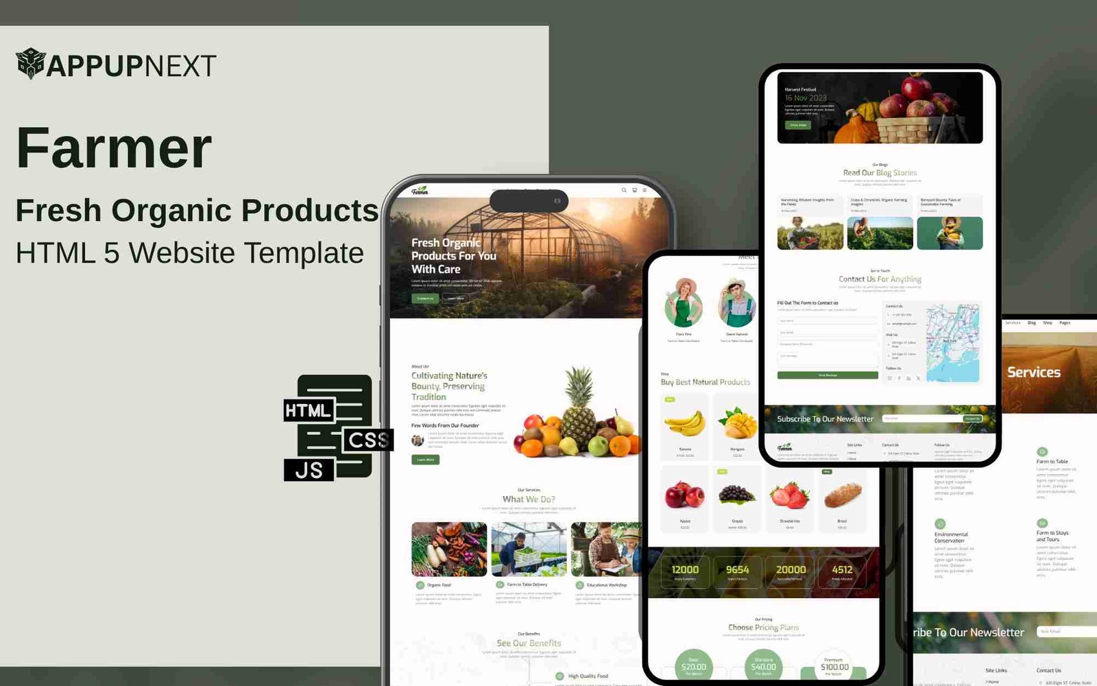 Farmer - Fresh Organic Products - HTML 5 Website Template - v1