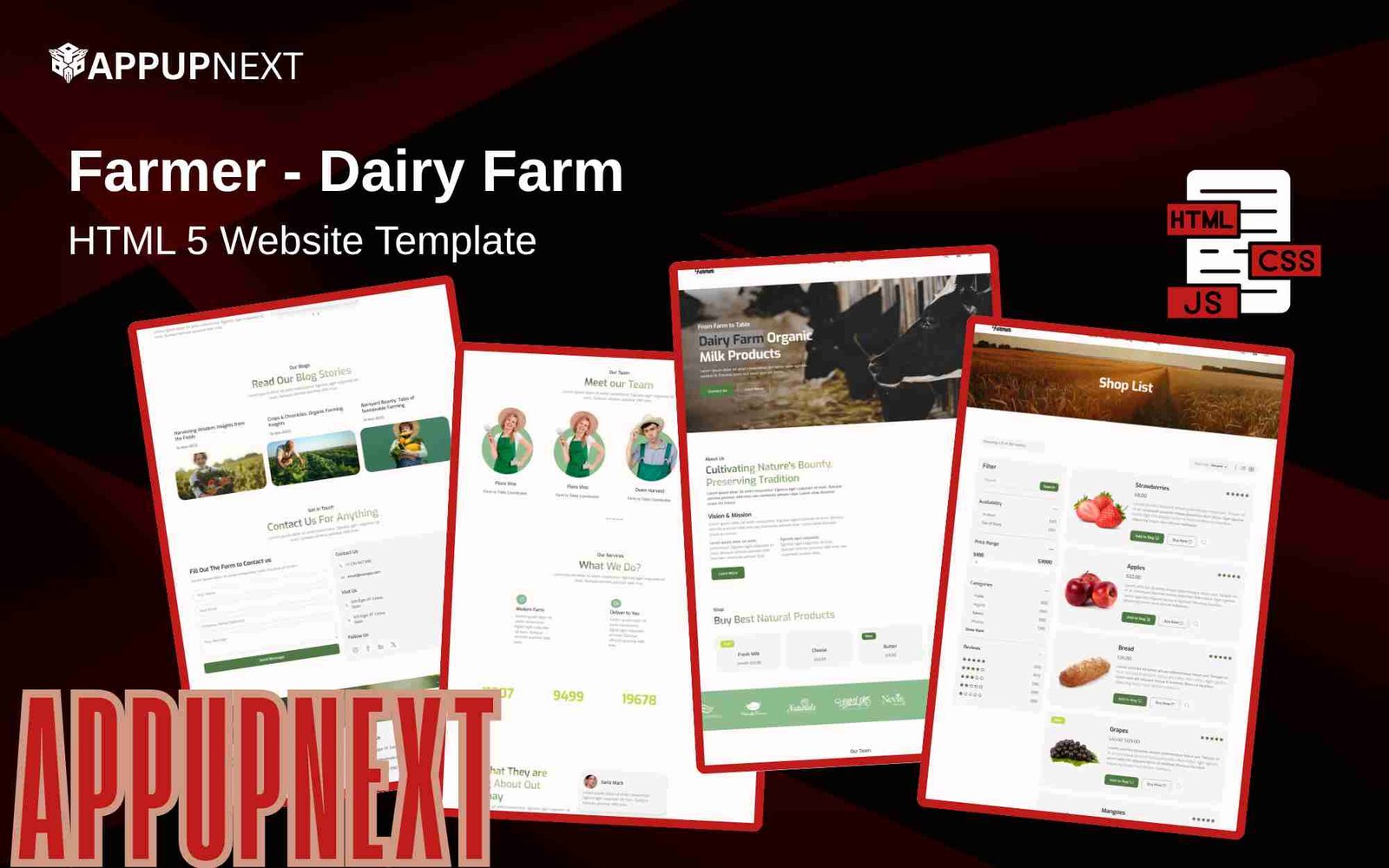 Farmer - Fresh Organic Wines - HTML 5 Website Template - v3