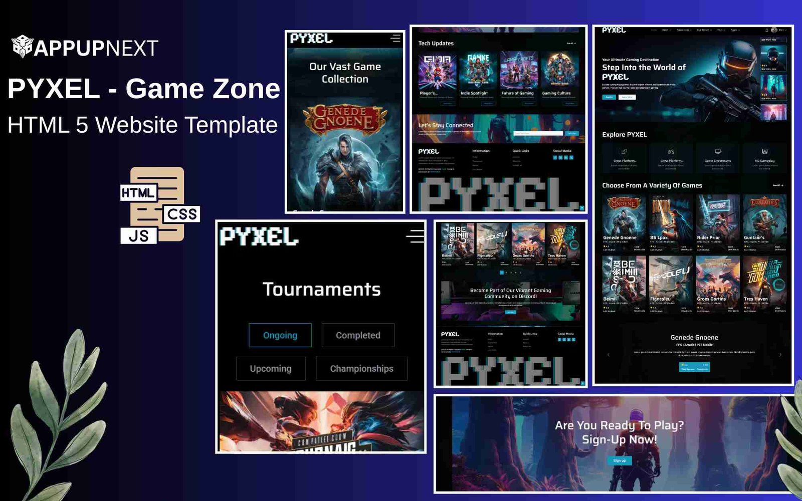 PYXEL - Game Zone - HTML 5 Website Template