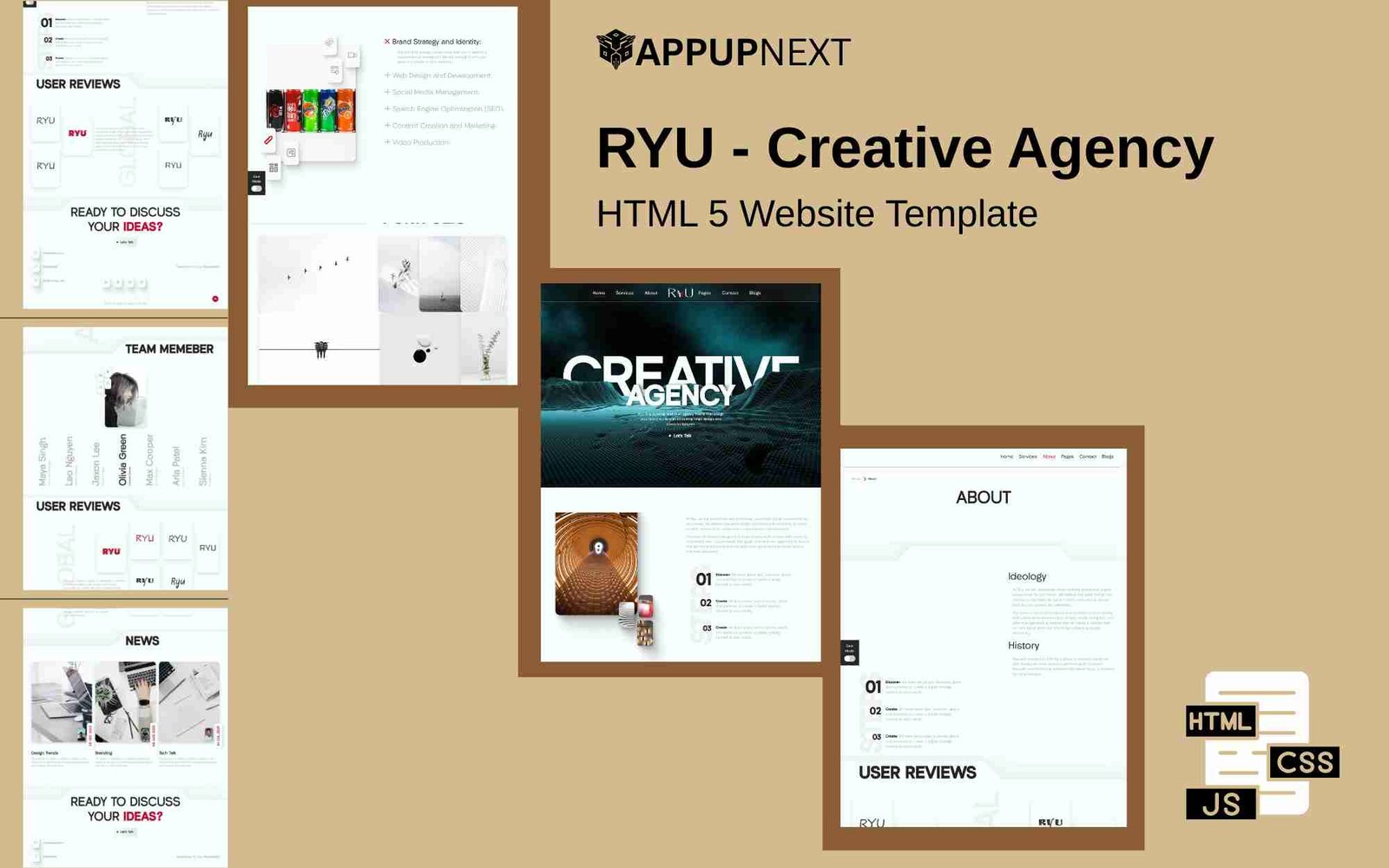 RYU - Creative Agency - HTML 5 Website Template - v1