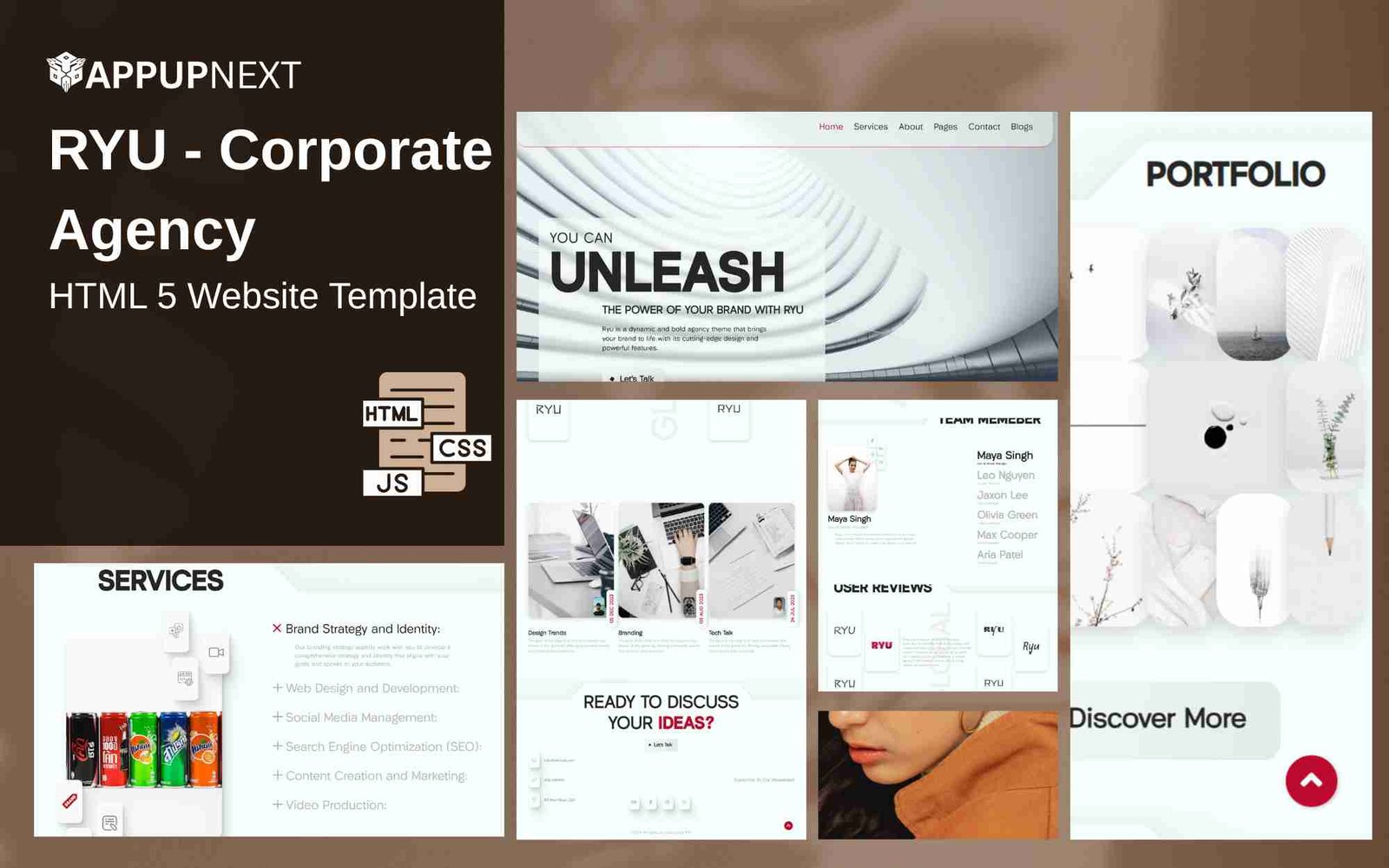 RYU - Corporate Agency - HTML 5 Website Template - v3