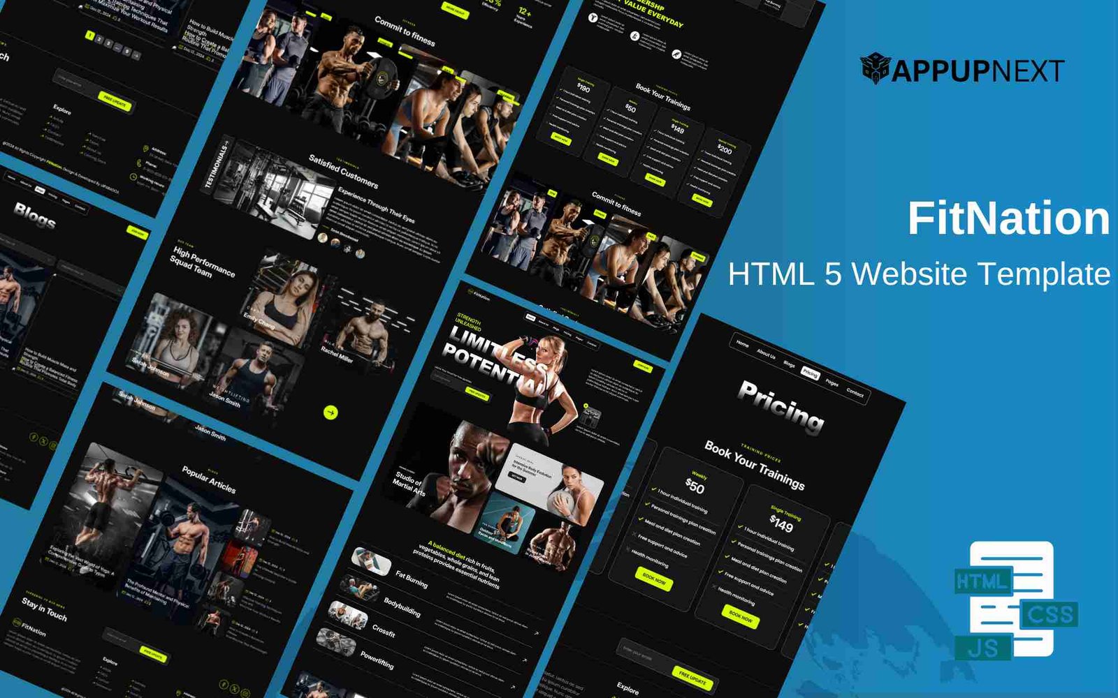 FitNation - HTML 5 Website Template