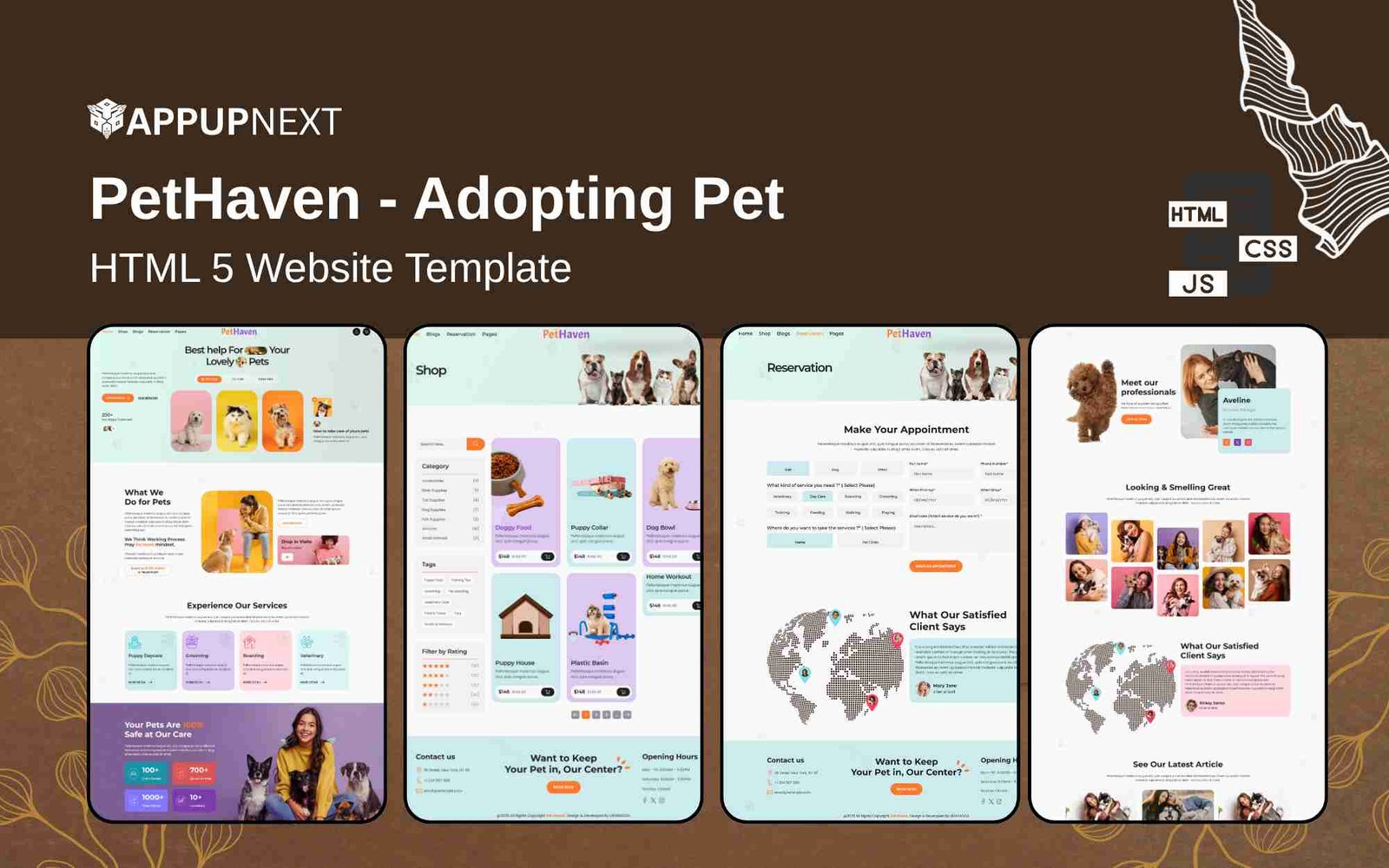 PetHaven - Adopting Pet - HTML 5 Website Template