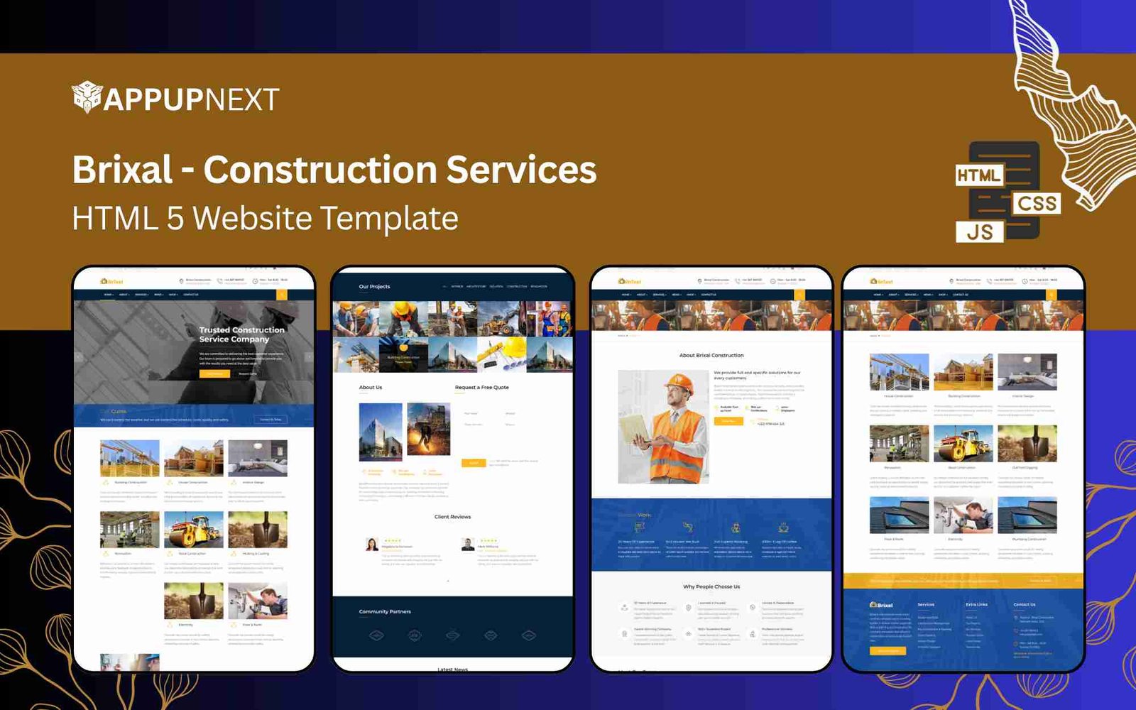 Brixal -  Construction Services - HTML 5 Website Template - v3