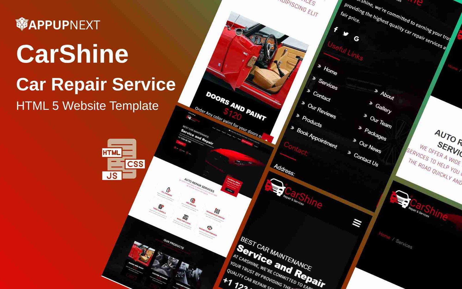CarShine - Car Repair Service - HTML 5 Website Template