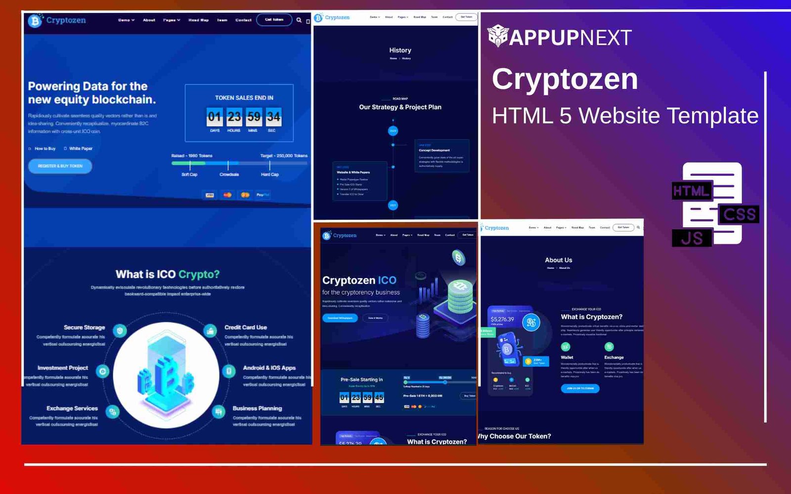Cryptozen - HTML 5 Website Template - v3