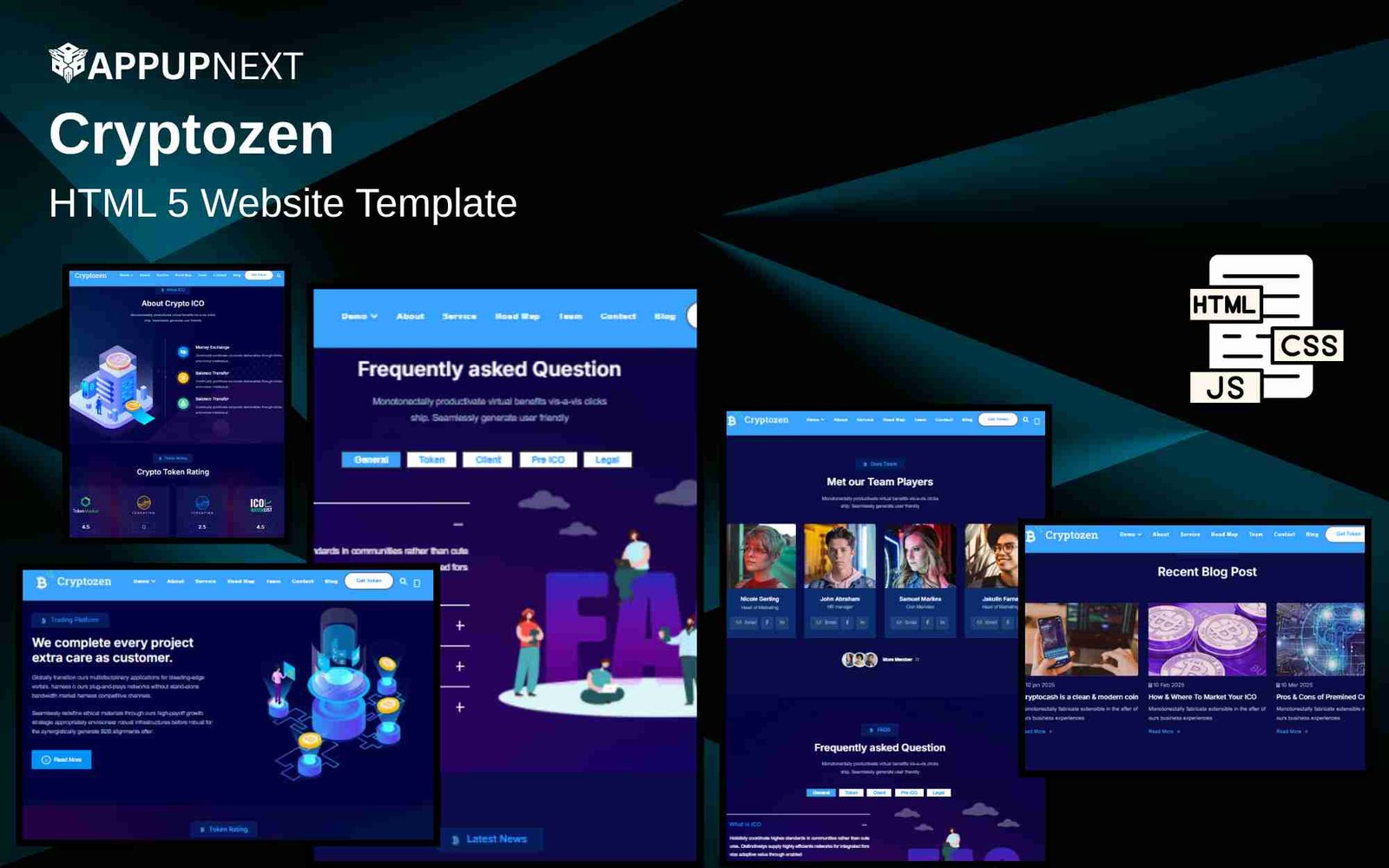 Cryptozen - HTML 5 Website Template - v7