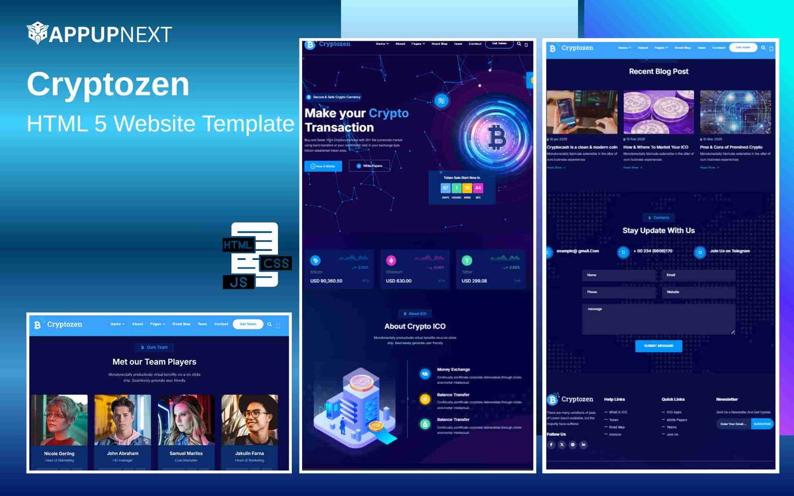 Cryptozen - HTML 5 Website Template - v10