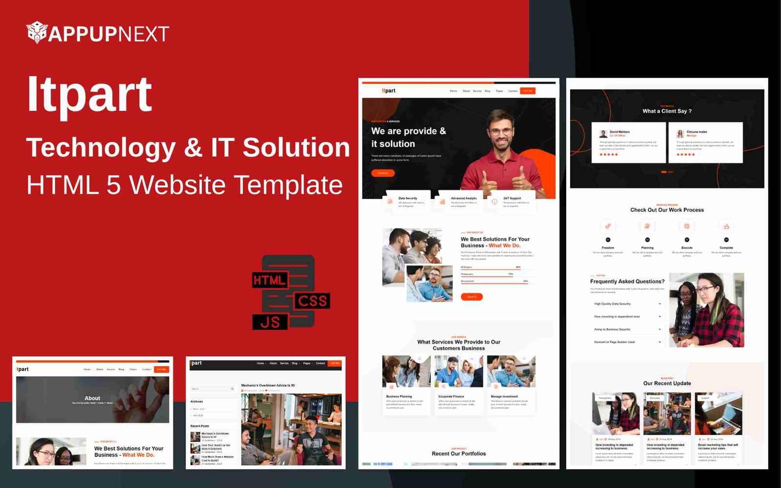 Itpart - Technology & IT Solution - HTML 5 Website Template - v1