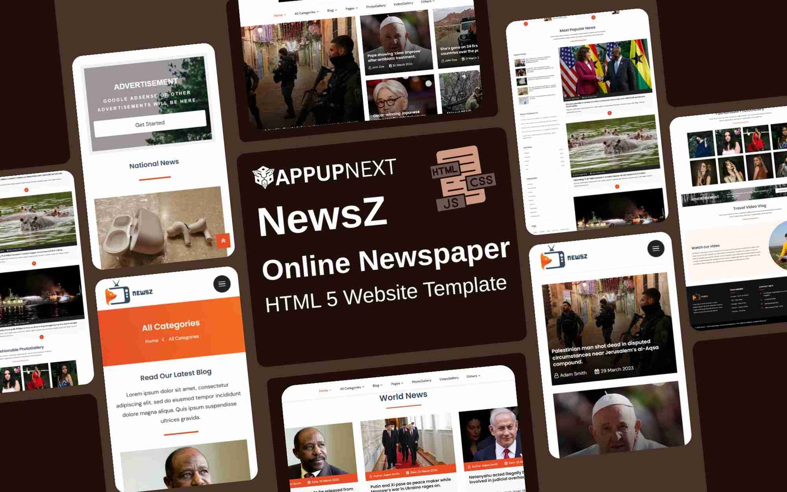 NewsZ - Online Newspaper - HTML 5 Website Template - v2