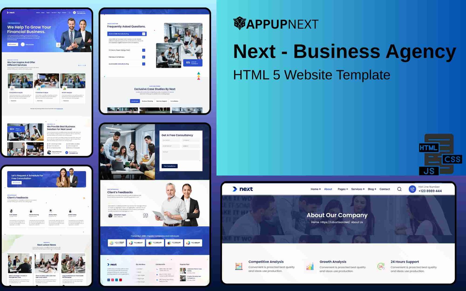 Next - Business Agency - HTML 5 Website Template - v2