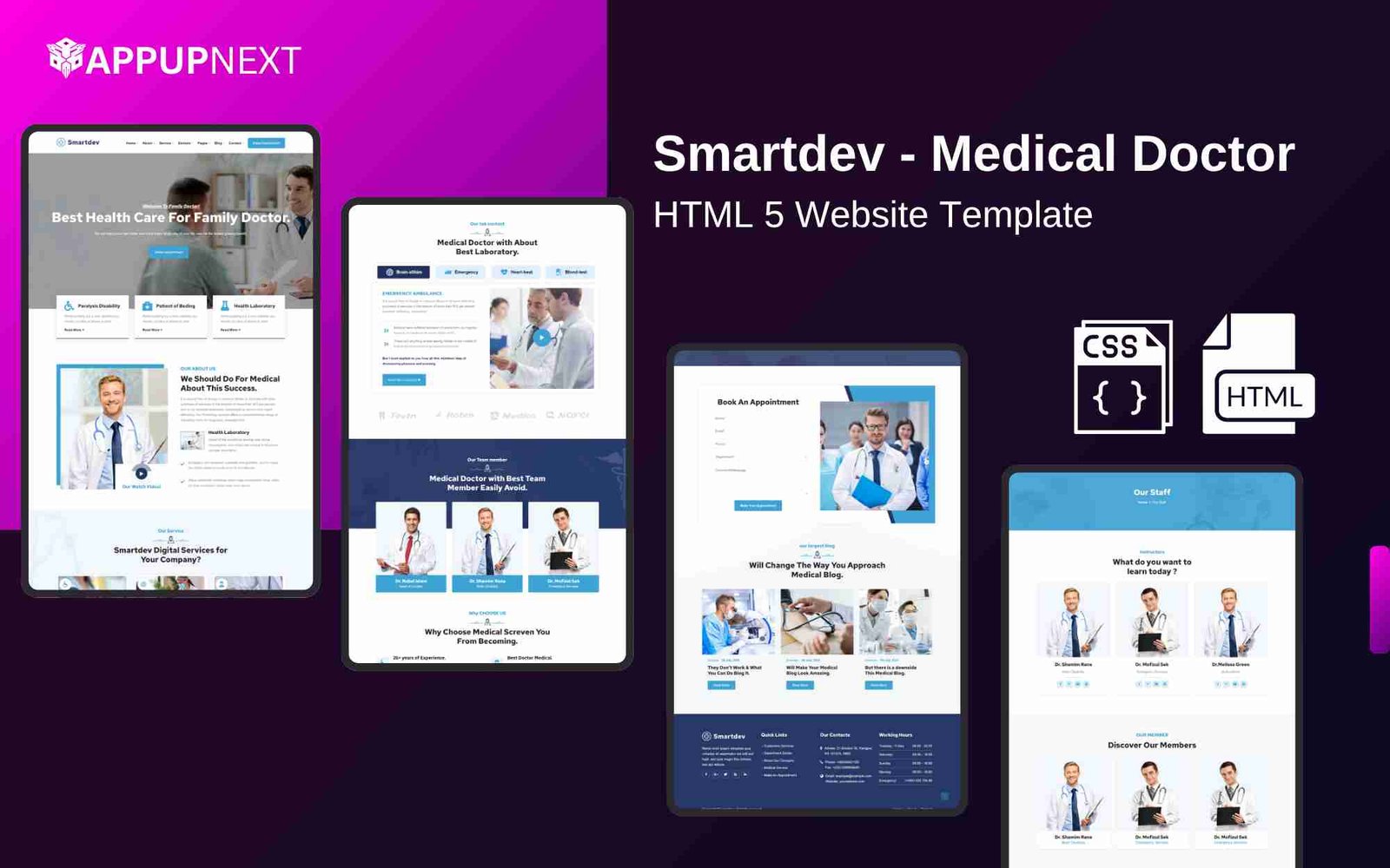Smartdev - Medical Doctor - HTML 5 Website Template - v2