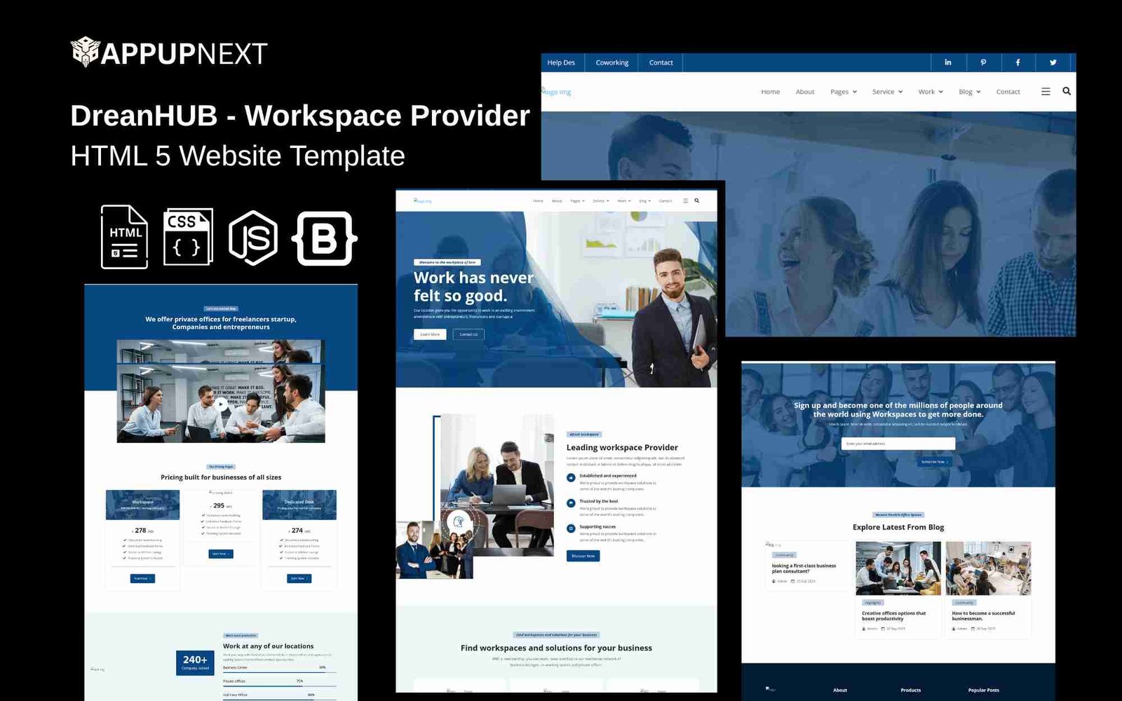 DreanHUB - Workspace Provider - HTML 5 Website Template