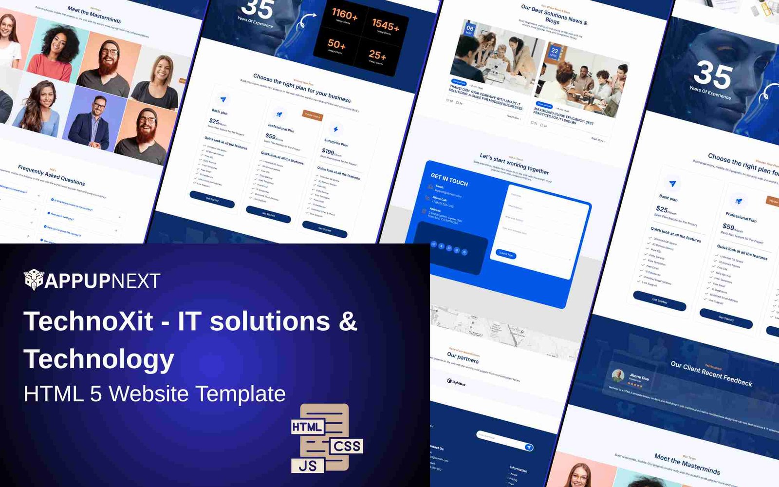 TechnoXit - IT solutions & Technology - HTML 5 Website Template