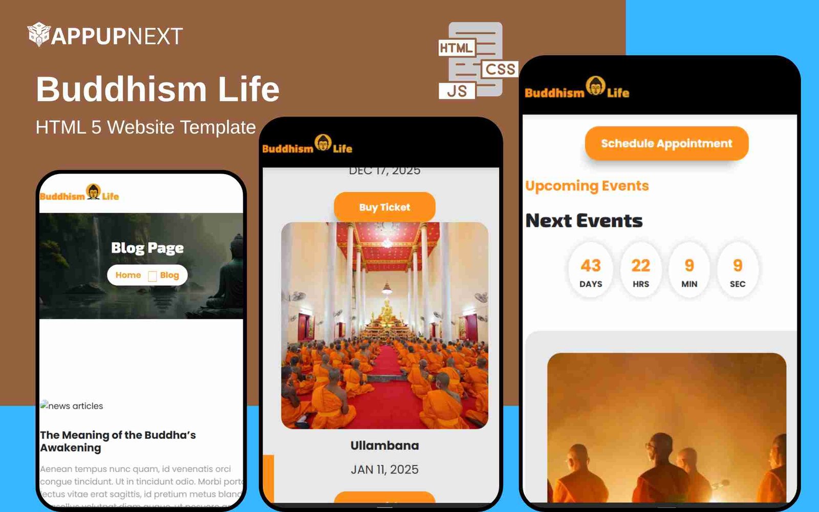 Buddhism Life - HTML 5 Website Template - v3