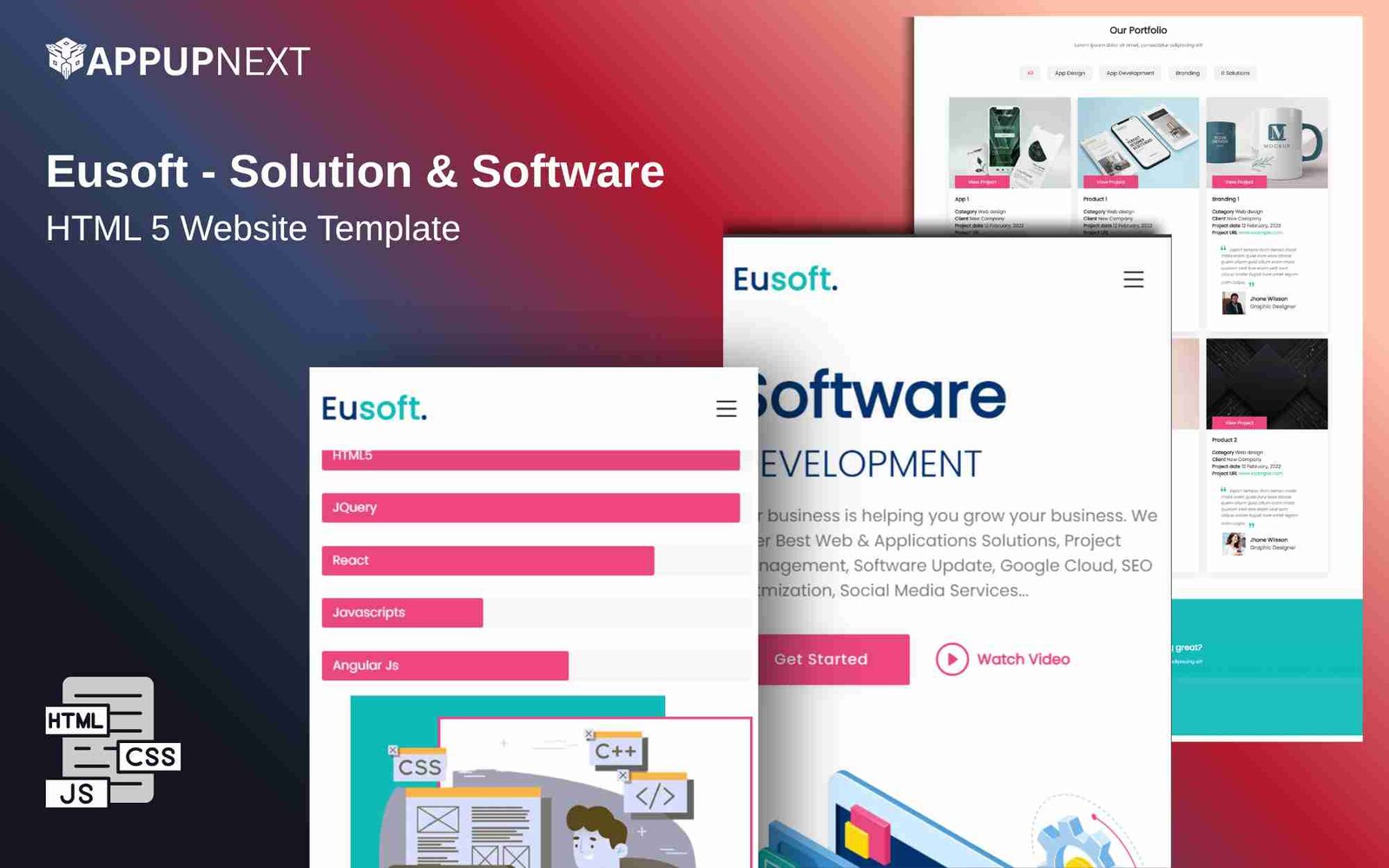 Eusoft - Solution & Software - HTML 5 Website Template