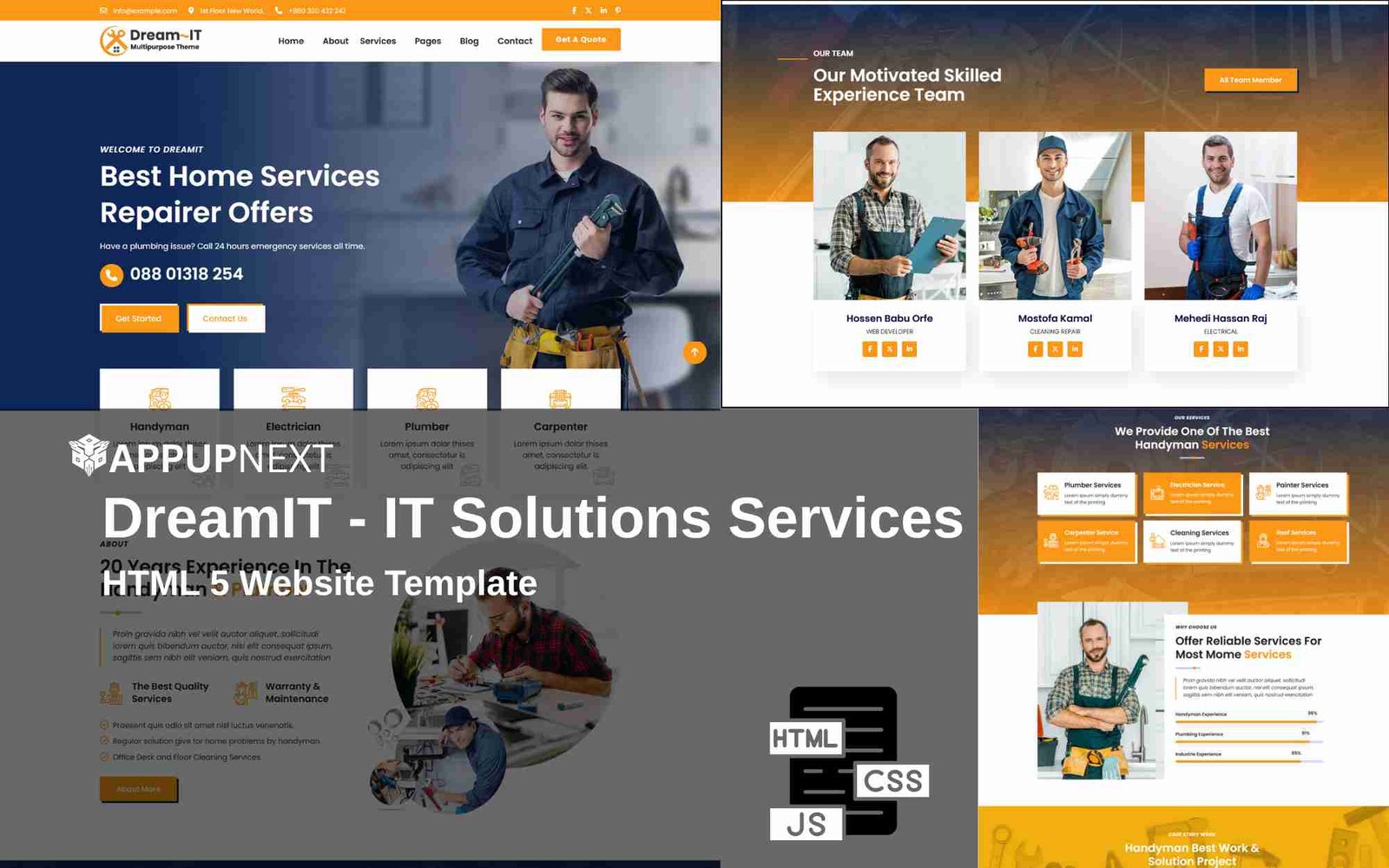 DreamIT - IT Solutions Services - HTML 5 Website Template - v1