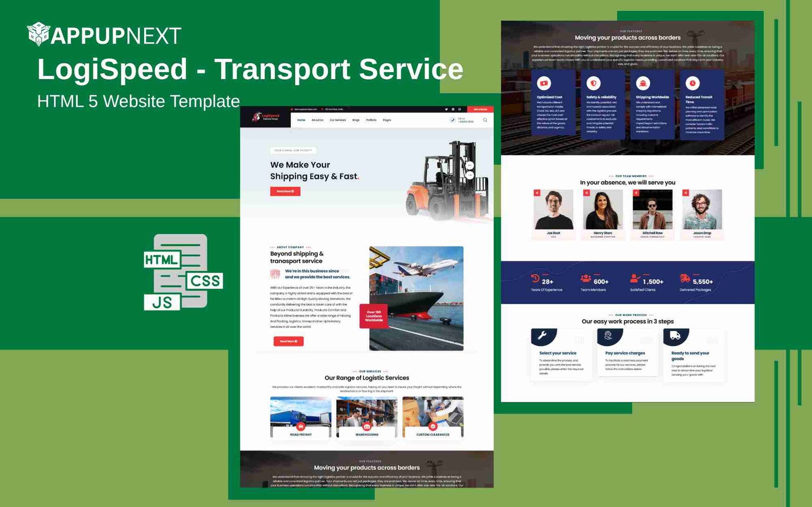 LogiSpeed - Transport Service - HTML 5 Website Template - v6