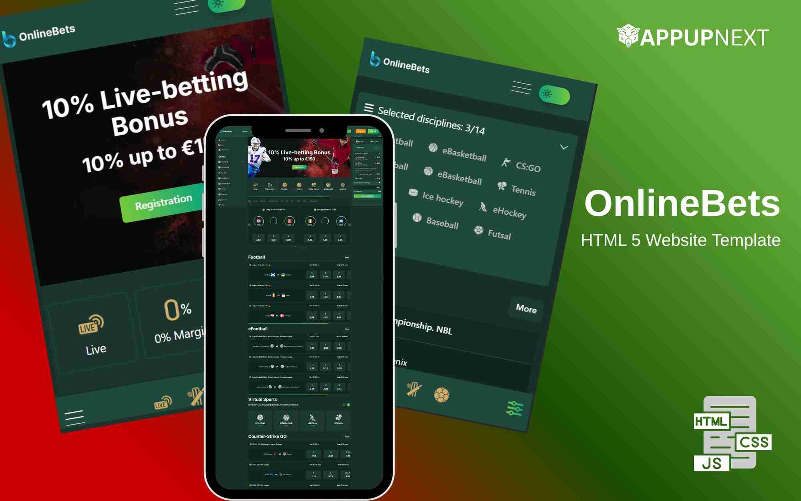 OnlineBets - HTML 5 Website Template